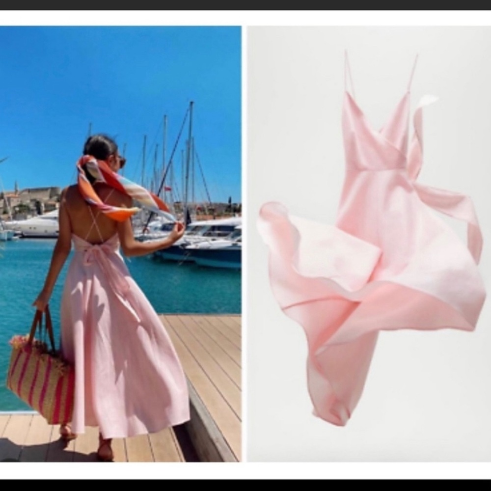 Lovely light pink dress from Zara.